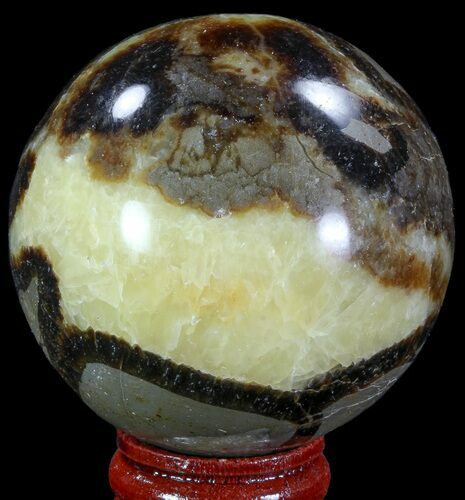 Polished Septarian Sphere - Madagascar #67826